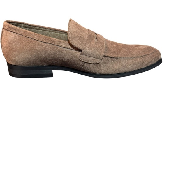 Nick Graham Mens Altred Suede Penny Loafers - Picture 1 of 8